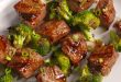 Broccoli and Beef Skewers with Soy Marinade