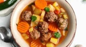 Mexico Meatball Soup (Albondigas Soup)